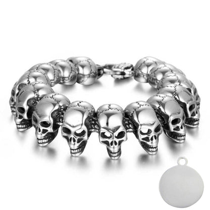Skull Punk Tank Bracelet Skull Charm #1