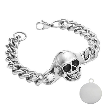 Skull Punk Tank Bracelet Skull Charm #8