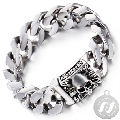 Skull Punk Tank Bracelet Skull Charm #13