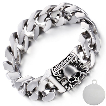 Skull Punk Tank Bracelet Skull Charm #13