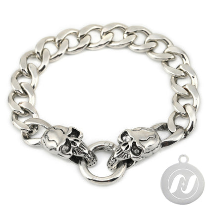 Skull Punk Tank Bracelet Skull Charm #15