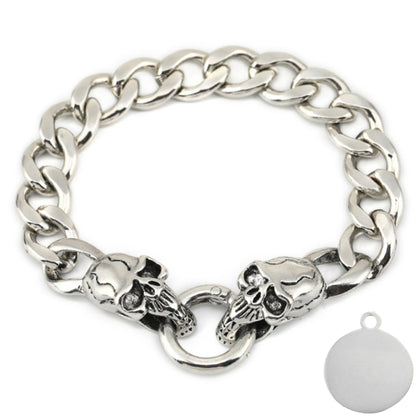 Skull Punk Tank Bracelet Skull Charm #15
