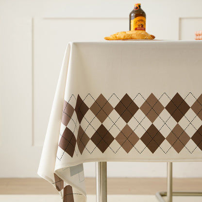 55" X 86" Rectangular Waterproof Tablecloth 6' Table Cloth