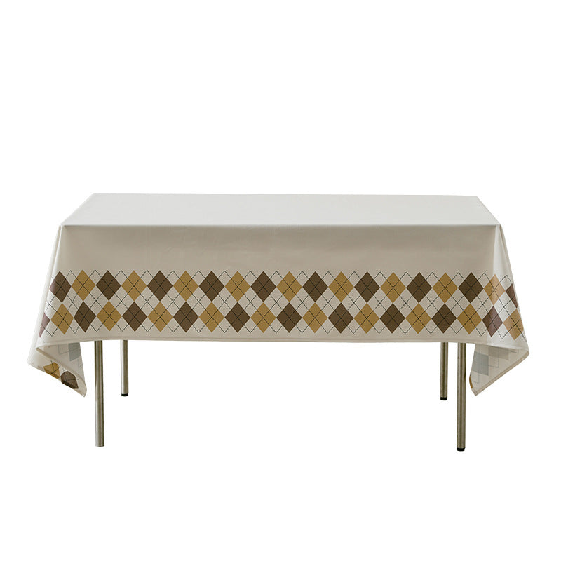 55" X 78" Rectangular Waterproof Tablecloth 6' Table Cloth