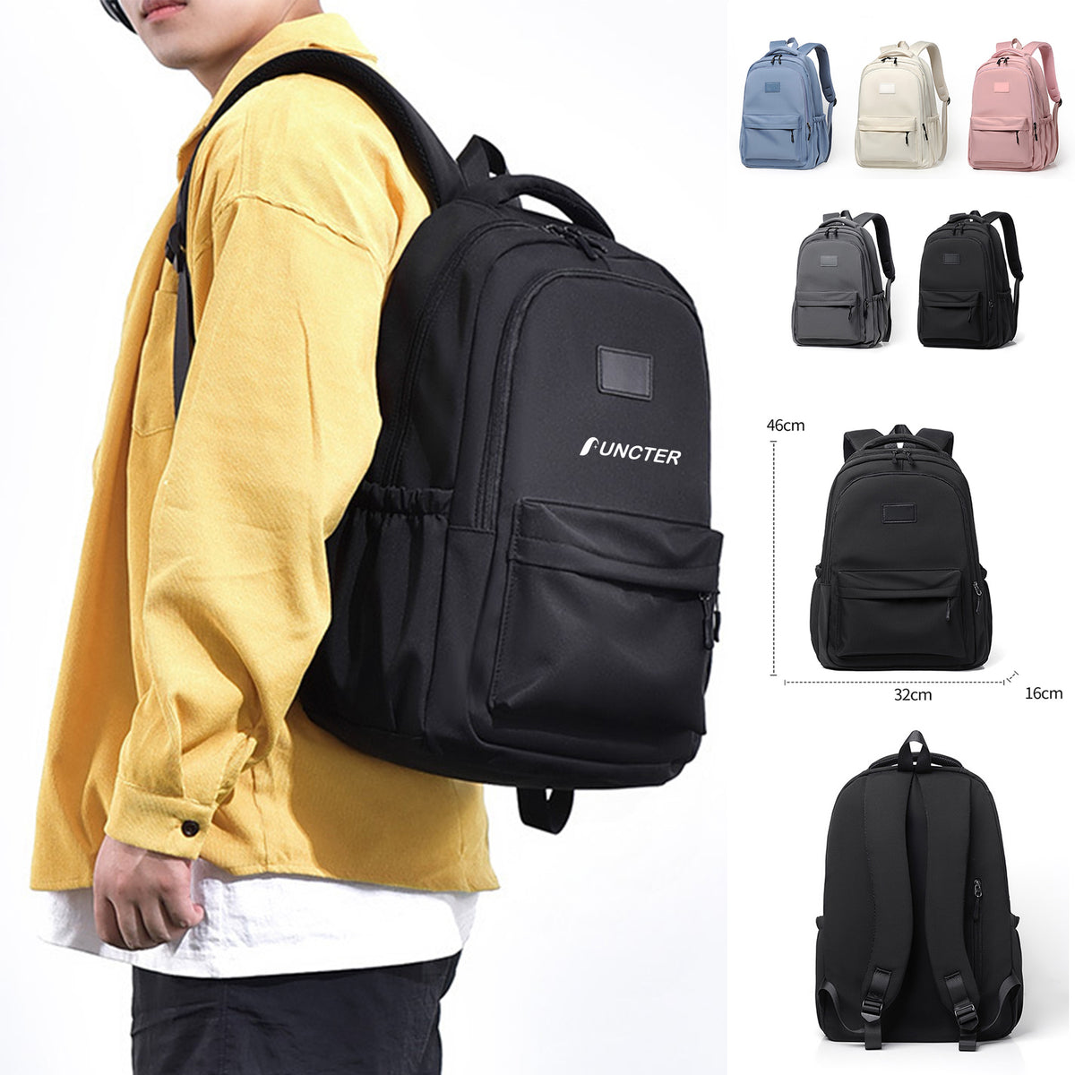 Short Trip Large Capacity Laptop Bag Lightweight Student Backpack