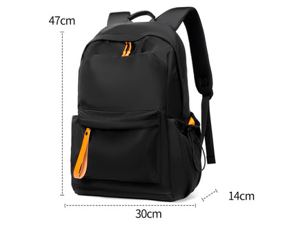 College Backpack Color-Blocked Casual & Business Men's Large Capacity Laptop Bag