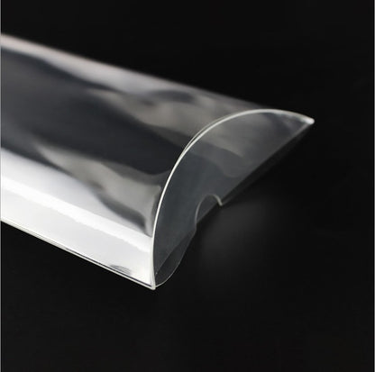 Clear PVC Pillow Packaging Box W/ Hang Hole