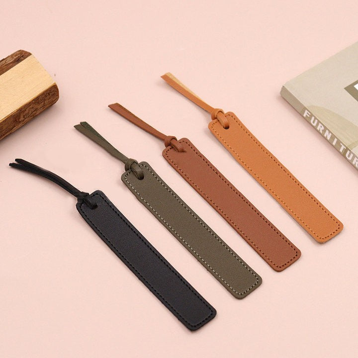PU Leather Page Corner Bookmark for Book Lover Book Shop Gift