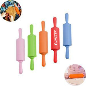 Plastics Handle Silicone Rolling Pin Small Size 9x1.7"