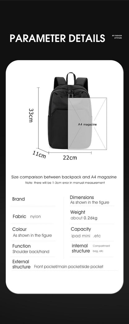 Casual Backpack Lightweight Small Travel Daypack for Outdoor