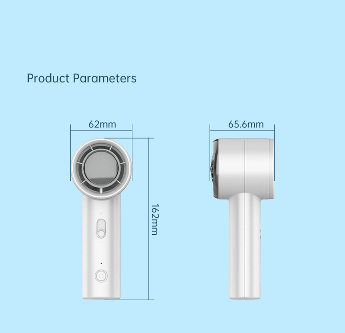 Portable Handheld Fan Battery Rechargeable Fan