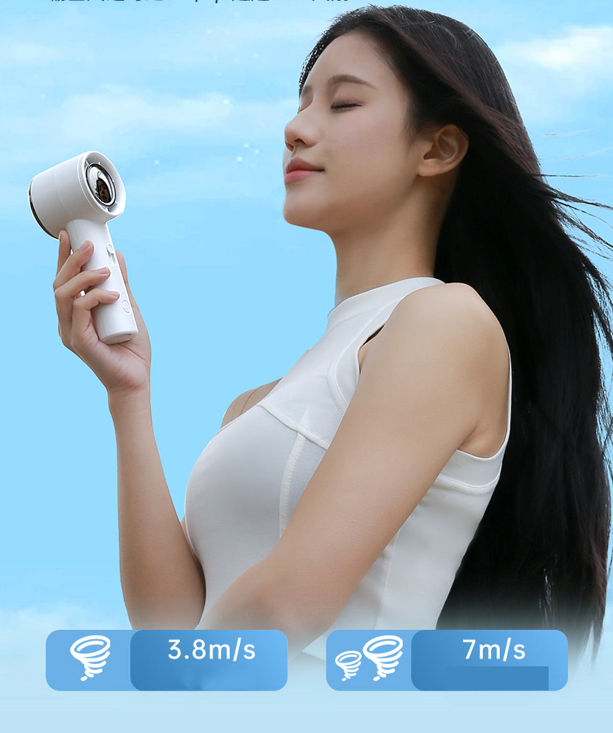 Portable Handheld Fan Battery Rechargeable Fan