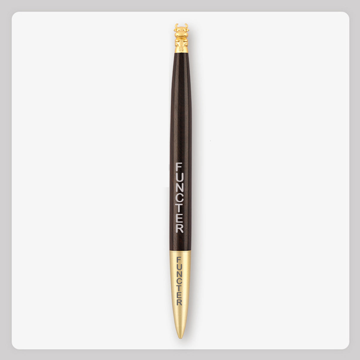 Ox(Chou) Brass Black Sandalwood Ballpoint Pen Business Pen
