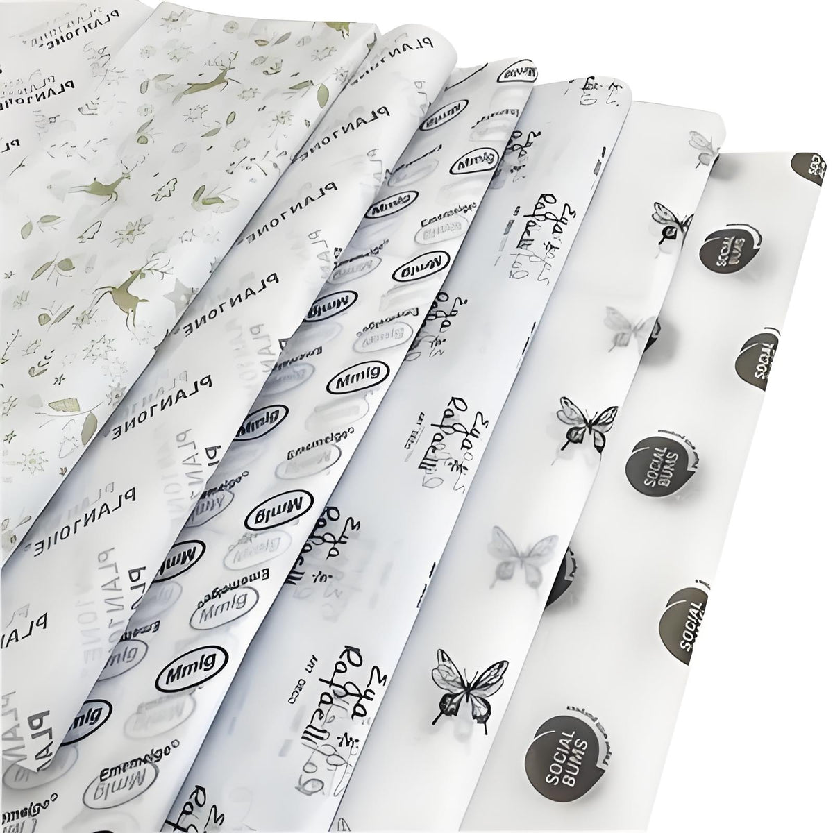 Full Custom Gift Floral Wrapping Paper 21 x 31"