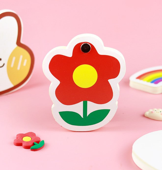 50 Sheets Flower Shape Mini Notes