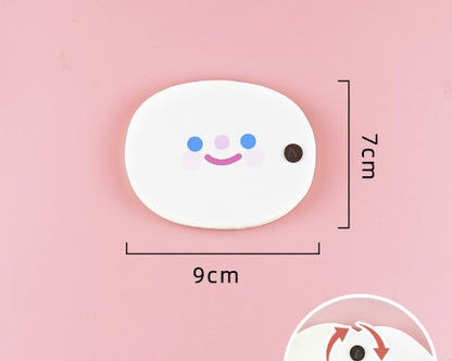 Smiley Face Shape Portable Compact Memo Pad