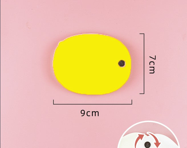 Smiley Face Shape Portable Compact Memo Pad
