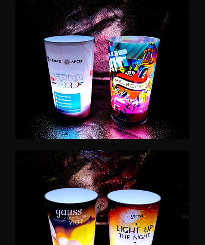 14Oz. Glowing Party Cups for Indoor Outdoor Party Event House Parties Birthdays Weddings