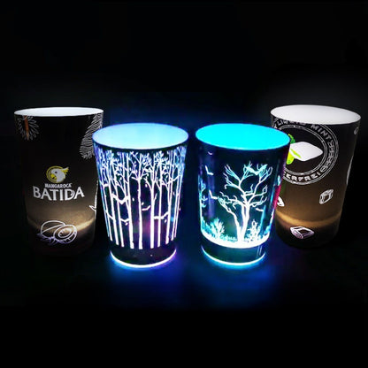 16Oz. Glowing Party Cups For Indoor Outdoor Party Event House Parties Birthdays Weddings
