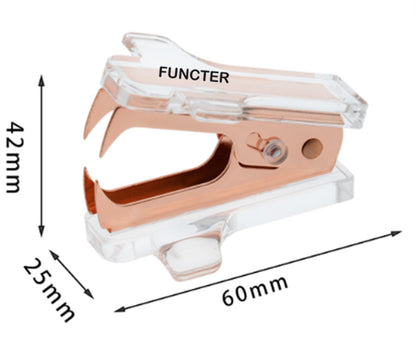 Airplane Shape Transparent Acrylic Office Using Staple Remover