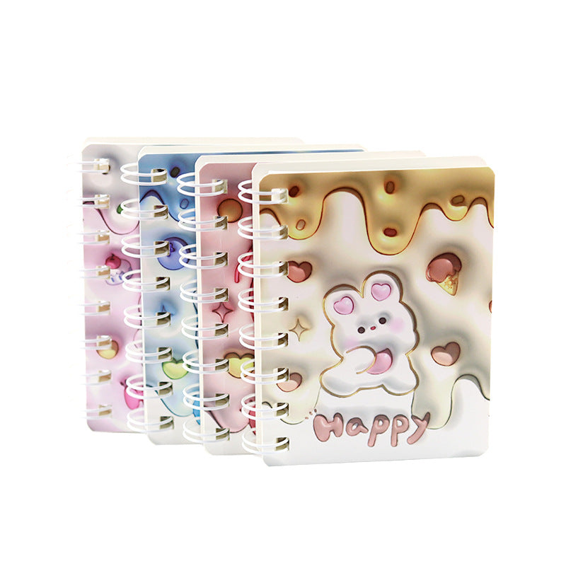 Cubic Cute Fairy Tale Style Side Flip Spiral Notepad/80sheets