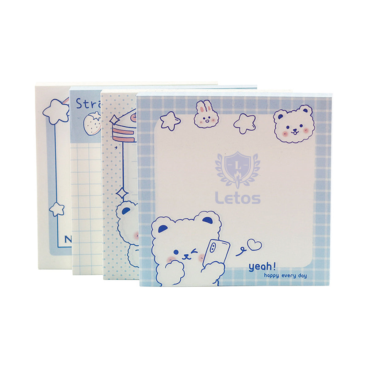Cartoon White Bear Multi-style Customizable Post-it Memo/80pcs