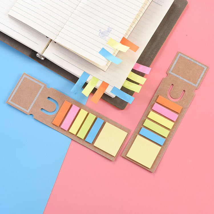 Cowhide Index Stickers Portable Notepad/20 sheets