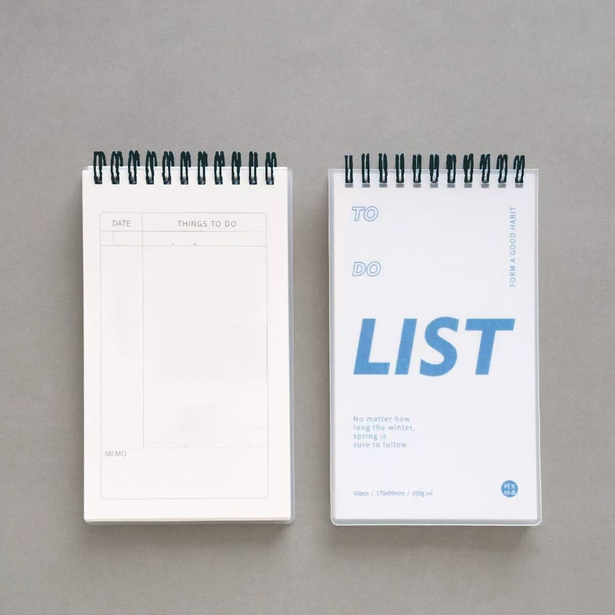Simple Spiral Bound To-Do Notepad/60Sheets