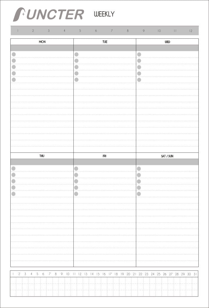 Simple Self-Discipline Weekly Planner/40 Sheets
