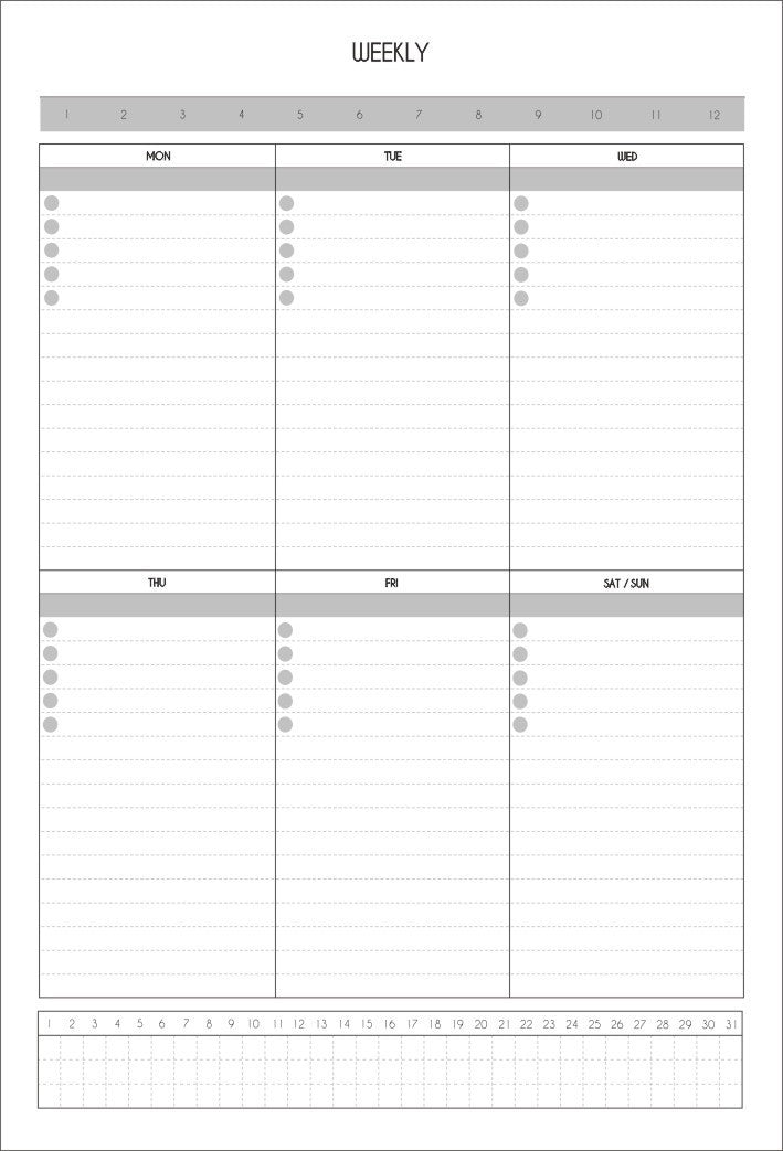 Simple Self-Discipline Weekly Planner/40 Sheets