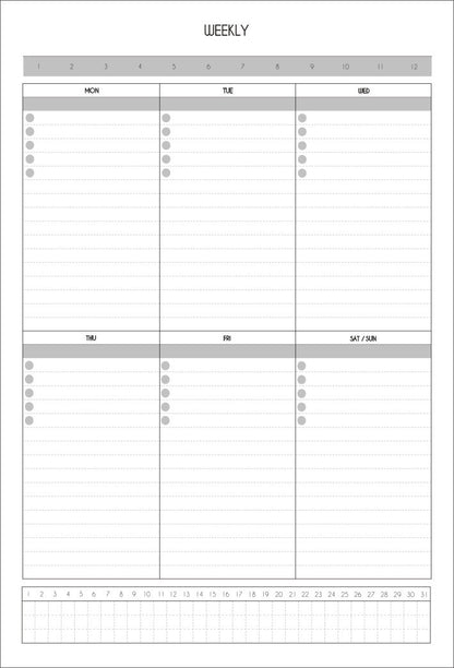 Simple Self-Discipline Weekly Planner/40 Sheets