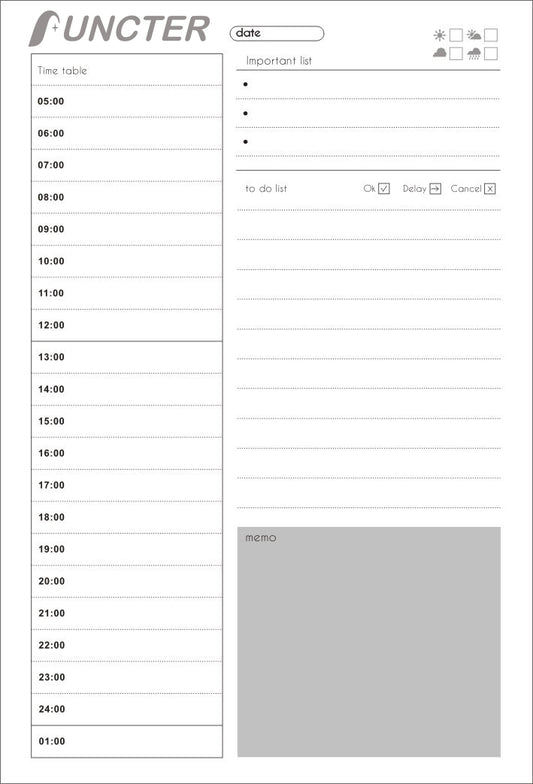 Simple Self-Discipline Daily Planner/40 Sheets