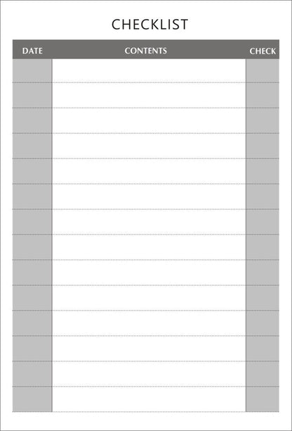 Simple Self-Discipline Memo Planner/40 Sheets