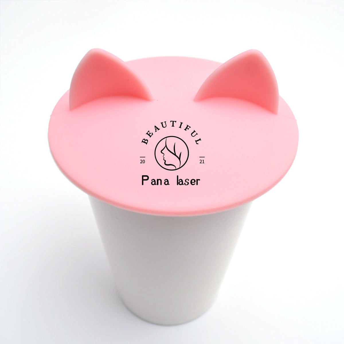 Durable Silicone Short Cat Ear Shaped Cup Lid Cover