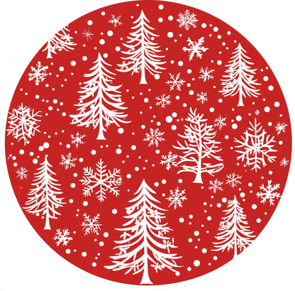 Full Size Full Color Digital Printing Christmas Tree Mat Diam 47"