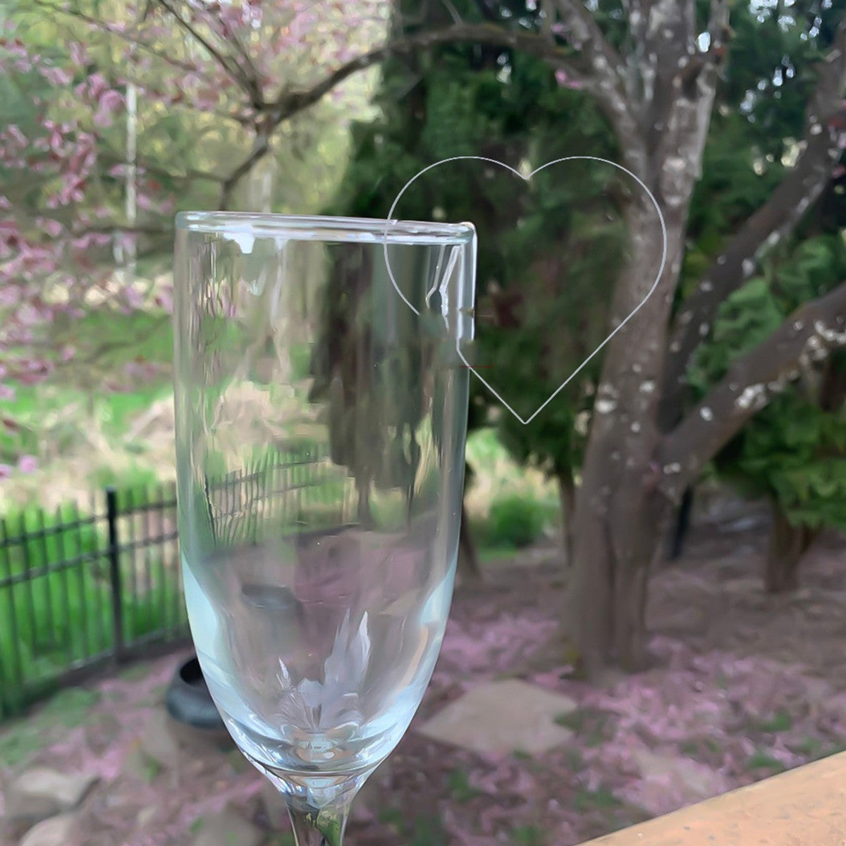 Heart Shape Acrylic Drink Marker Wine Glass Recognizer
