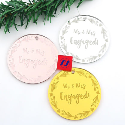 Round Shape Acrylic Insert For Cookies Cake Decoration Cake Topper