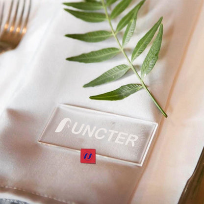 Transparent Square Shape Acrylic Name Card/Cookies Cake Decoration Cake Topper