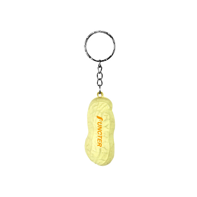PU Simulated Peanut Stress Reliever Ball Keychain
