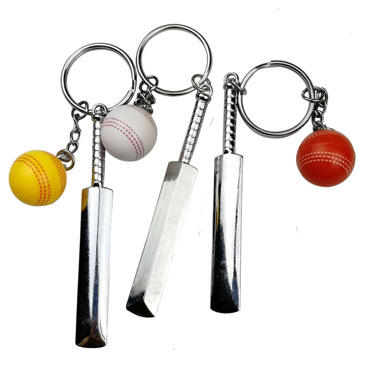 Cricket Bat Cricket Ball Keychain Cricket Ball Set Key Ring