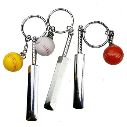 Cricket Bat Cricket Ball Keychain Cricket Ball Set Key Ring