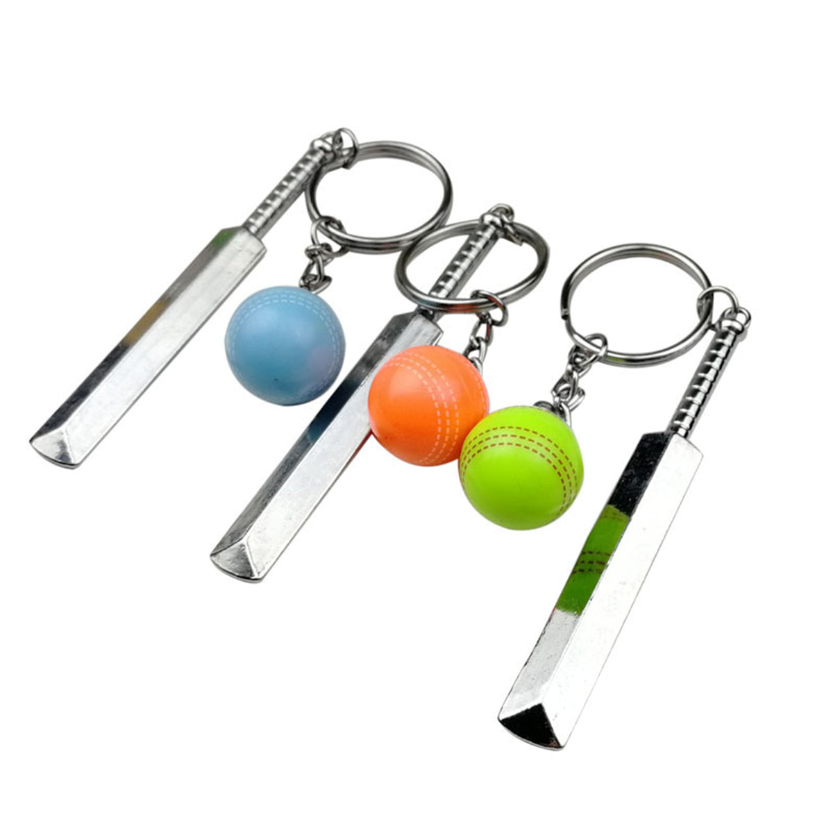 Cricket Bat Cricket Ball Keychain Cricket Ball Set Key Ring