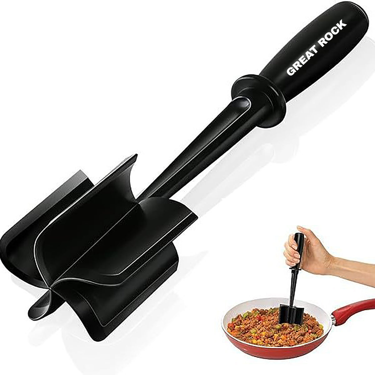 Meat Chopper 5 Curve Blades Ground Meat Masher