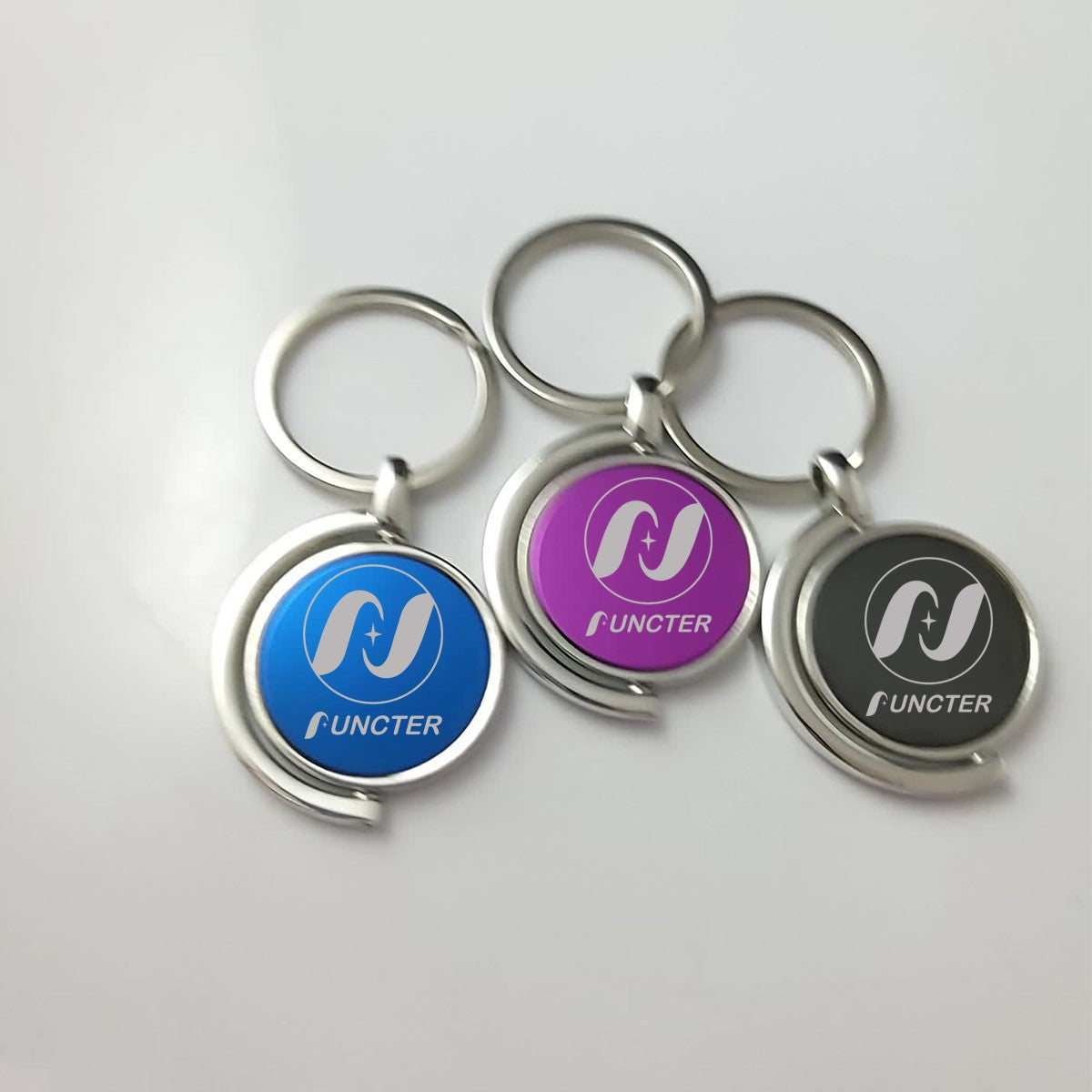 Rotational Round Keychain