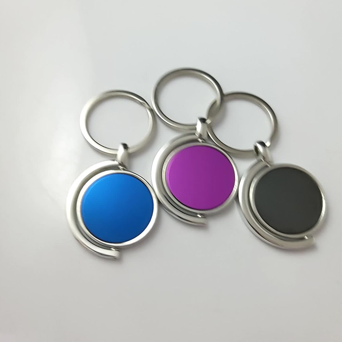 Rotational Round Keychain