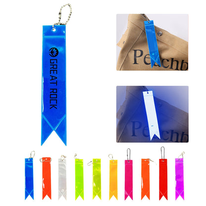 Ribbon Shape Reflective Key Tag