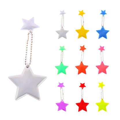 Pentagram Shaped Reflective Key Tag
