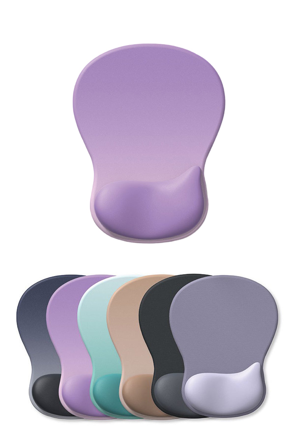 Non Slip PU Base Mouse Pad With Silicone Infill Wrist Rest For Work or Study