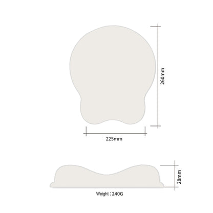 Non Slip PU Base Mouse Pad With Silicone Infill Wrist Rest For Work or Study