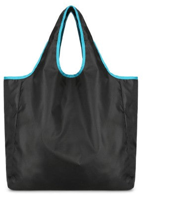 Polyester Grocery Foldable Shoulder Bag Travel Shopping Tote Bag 27L